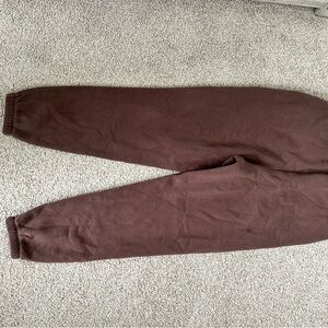 Nuuds Classic Sweatpant in Brown Fleece